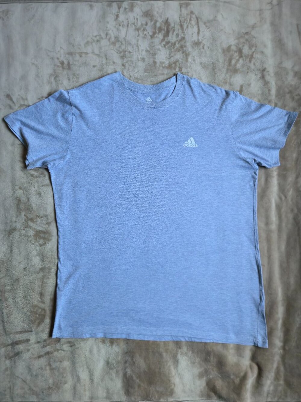 adidas Golf Performance Graphic T-Shirt Heather Gray Badge of Sport Men's 2XL
